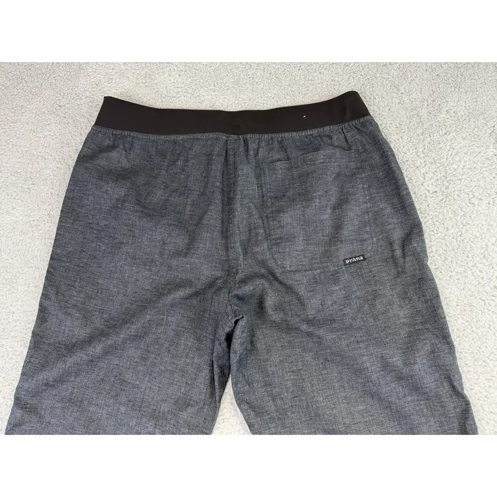 Prana Vaha Hemp Blend Straight Mens Size Large Blue Leg Pants